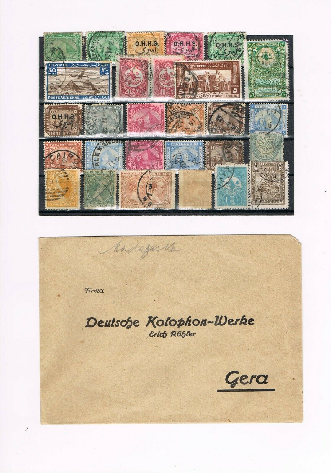 Ägypten - Briefmarken - Deutsche Kolophon-werke - Filipinas